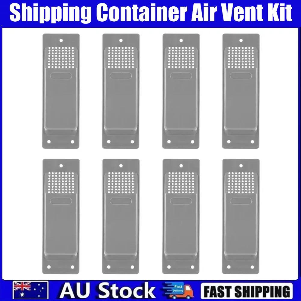 

8 шт. комплект вентиляционных отверстий для контейнера, безопасный, устойчивый к атмосферным воздействиям, устойчивый к ржавчине комплект вентиляционных отверстий, легко устанавливается, вентиляционное отверстие для склада