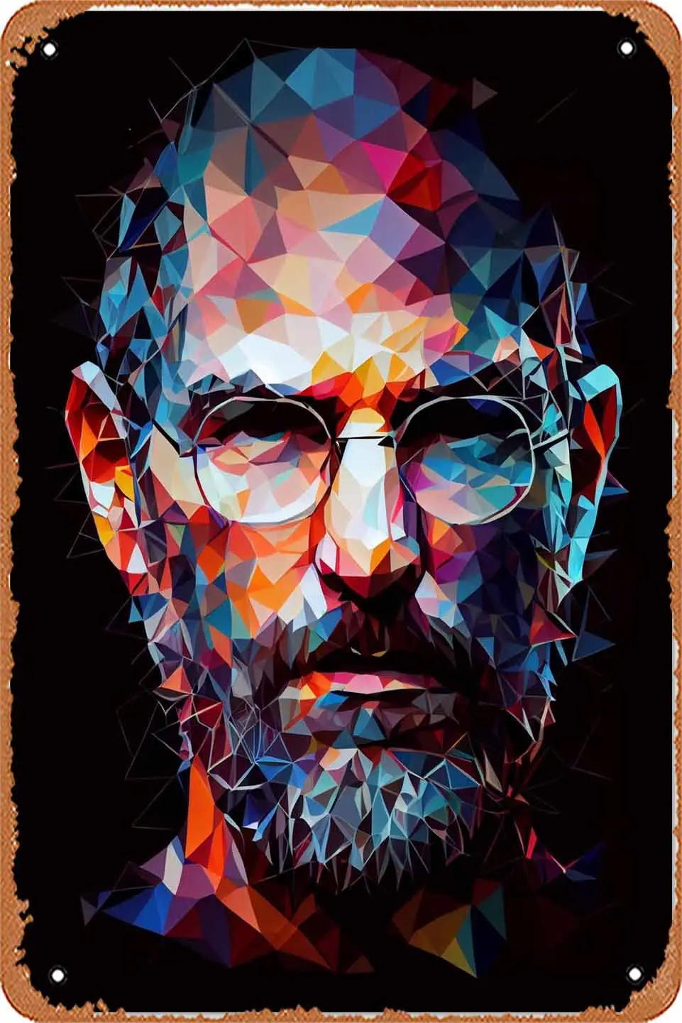 Zuhhgii Стив Джобс Apple поп-арт забавный винтажный жестяной знак на стену аниме