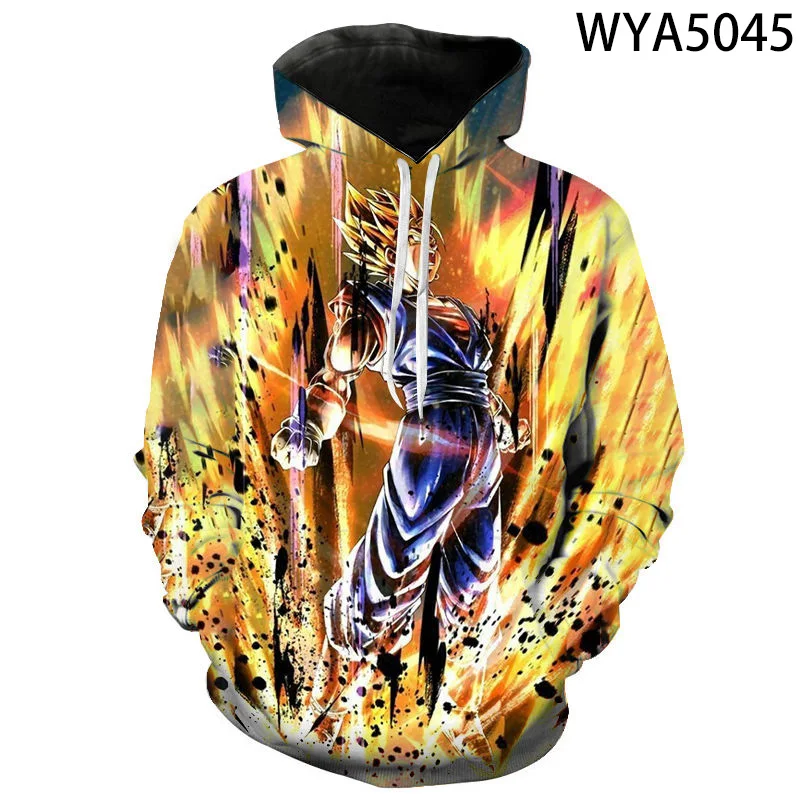 

New Anime 3D Print Cool Dragon Hoodies Men Women Children DBZ Sweatshirts Streetwear Pullover Boy Girl Kids Casual Jacket