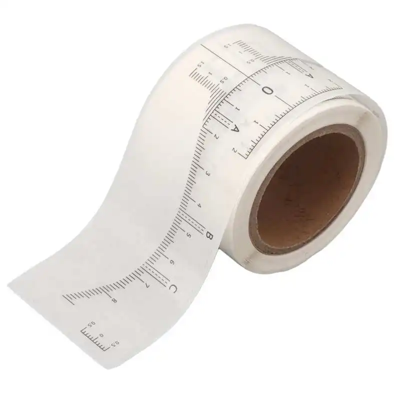 

Eyebrow Ruler Stencil Sticker 1 Roll Adhesive Eyebrow Ruler Sticker for Tattooing