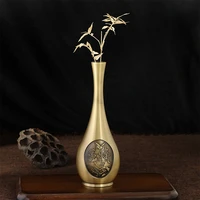 gold brass vase special pattern engraved metallic decorative centrepiece brass vases centerpieces decor flower home decor