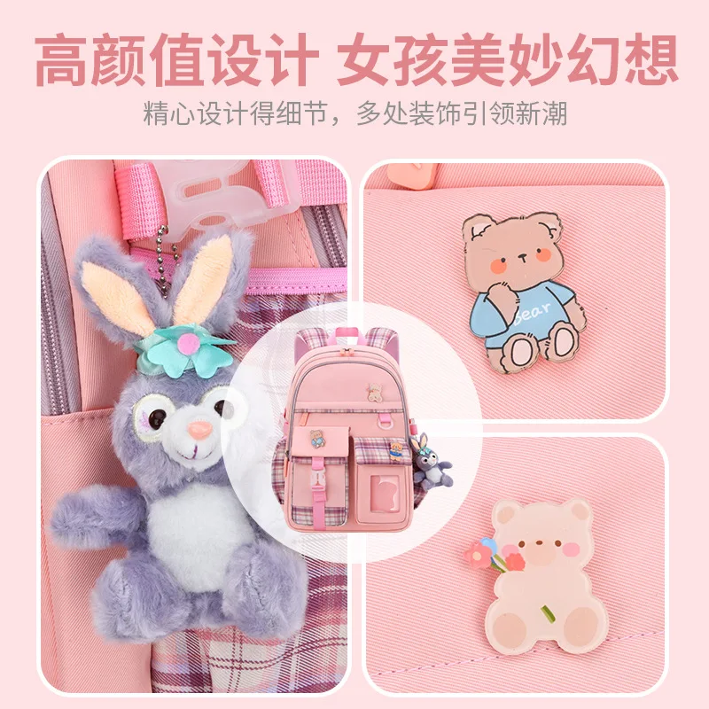 Cartoon Cute Backpack for Kids 1-3-6 Primary School Mochilas Class Bags Girls High School Students Backpacks Kawaii New