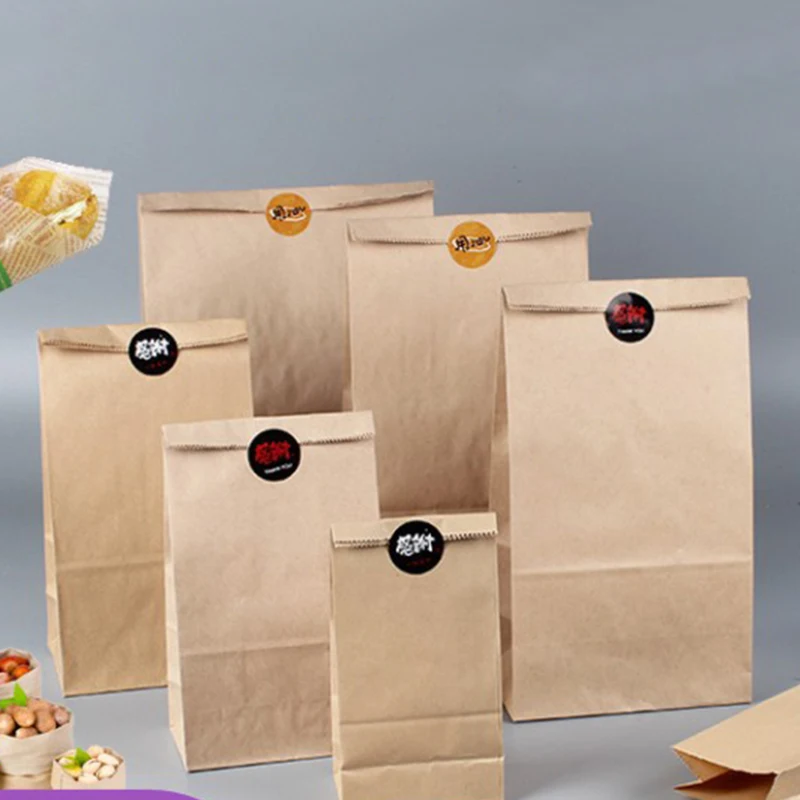 

Bread Packaging Recyclable Kraft Paper Bag