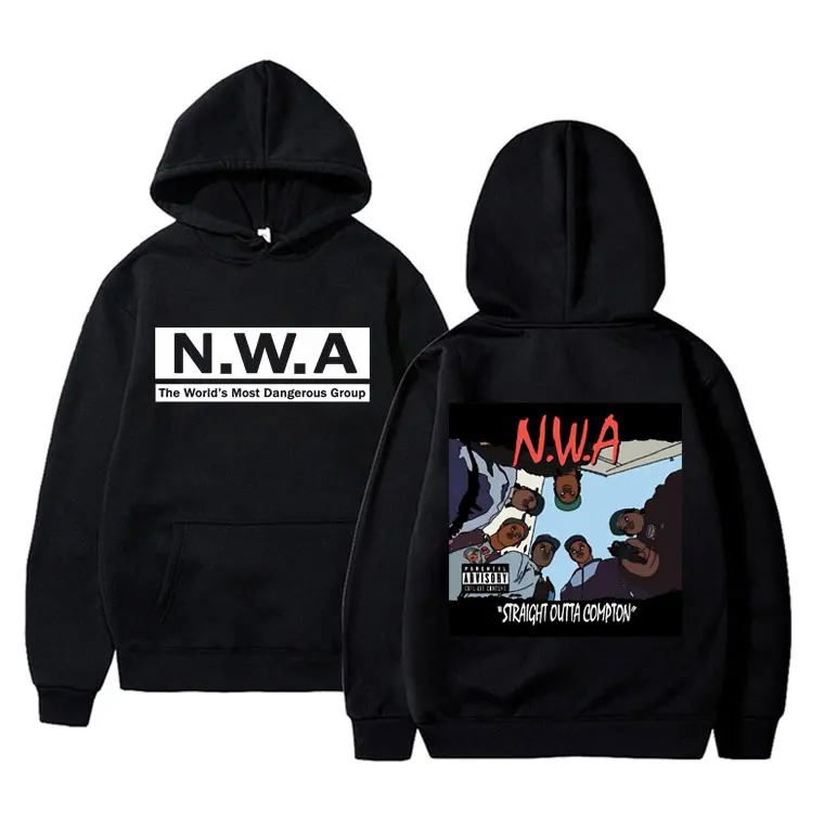 

Rapper Ice Cube MC Ren Dr. Dre DJ Yella Eazy-E Straight Outta Compton Hoodie Gangsta Rap N.W.A NWA Hip Hop Music Group Hoodies