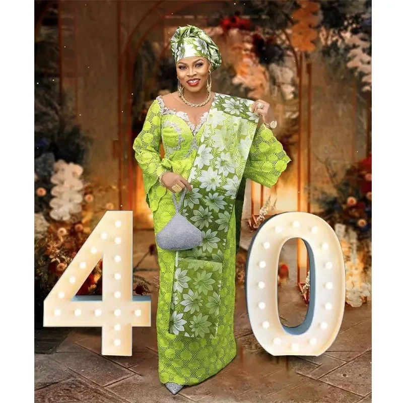 

NEW2023 Hot Sales African Sego Headtie High Quality 006 2pcs/Bag Headscarf 100% African Sego Headtie & Wrapper For Wedding