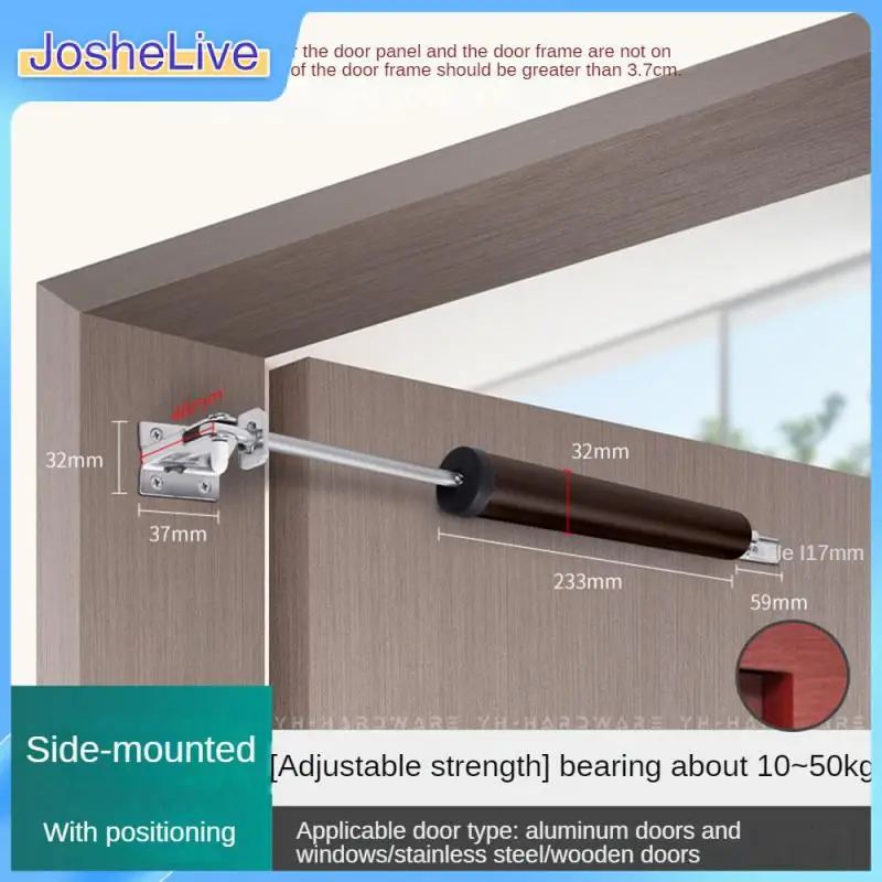 

Adjustable Speed Automatic Door Closer Simple Window Closer Closing Speed Regulation Sealing Rubber Door Closer Stable Rivet