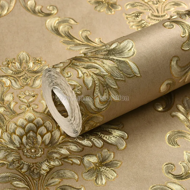

Изысканные обои в европейском стиле, роскошные Дамасские обои для гостиной, спальни, фоновая стена для гостиницы, инженерный отель