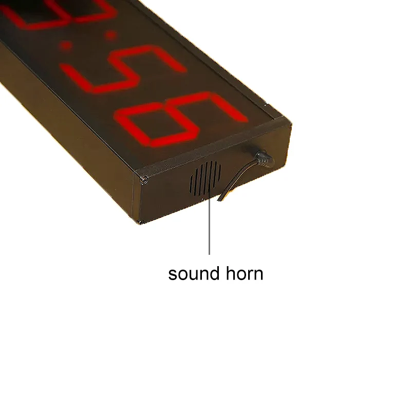 Портативные светодиодные настенные часы с двойным дисплеем электронным