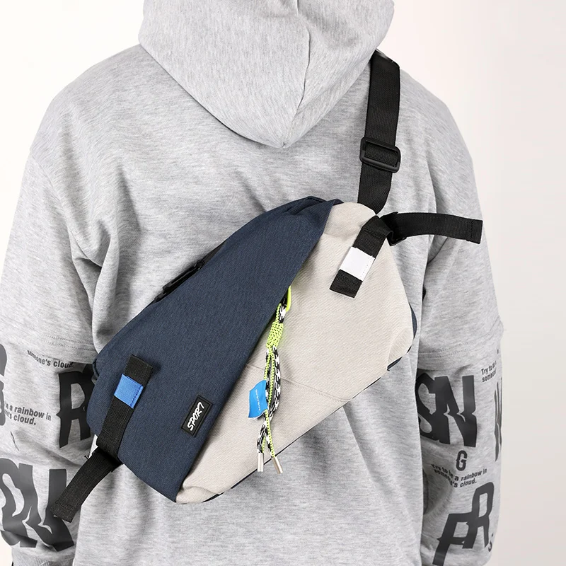 

Business Carry Work Trip Hip For Zipper Sling Men's With Crossbody Messenger Nylon Pockets Shoulder Casual Sports Big Pop Bags