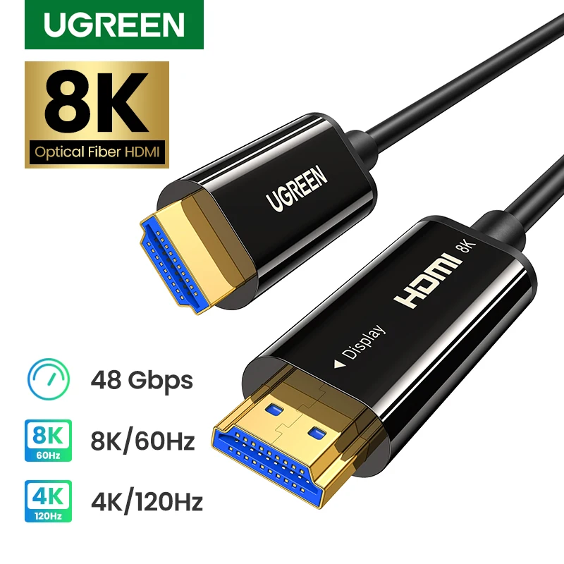UGREEN 8K HDMI волоконно-оптический кабель 2 1 динамический HDR 8K/60Hz 4K/120Hz Ультра высокая