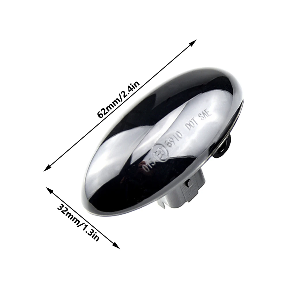 1 пара автомобильных светодиодных динамических боковых индикаторов 12 В желтые