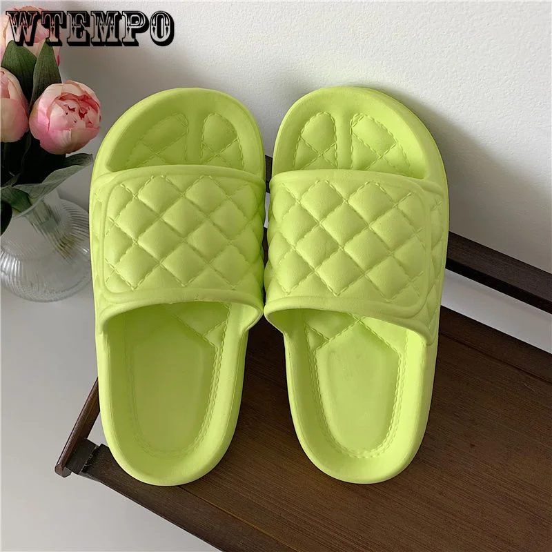 WTEMPO Summer EVA Slippers Unisex Fashion Outdoor Casual Beach Sandals for Women Flat Antiskid Platform Slides Dropshipping