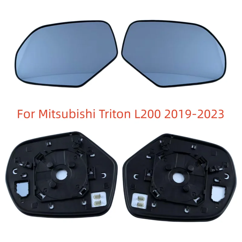 Фото Для Mitsubishi Triton L200 2019-2023: Зеркальные элементы заднего вида, боковые зеркала, светоотражающие стекла с подогревом №1