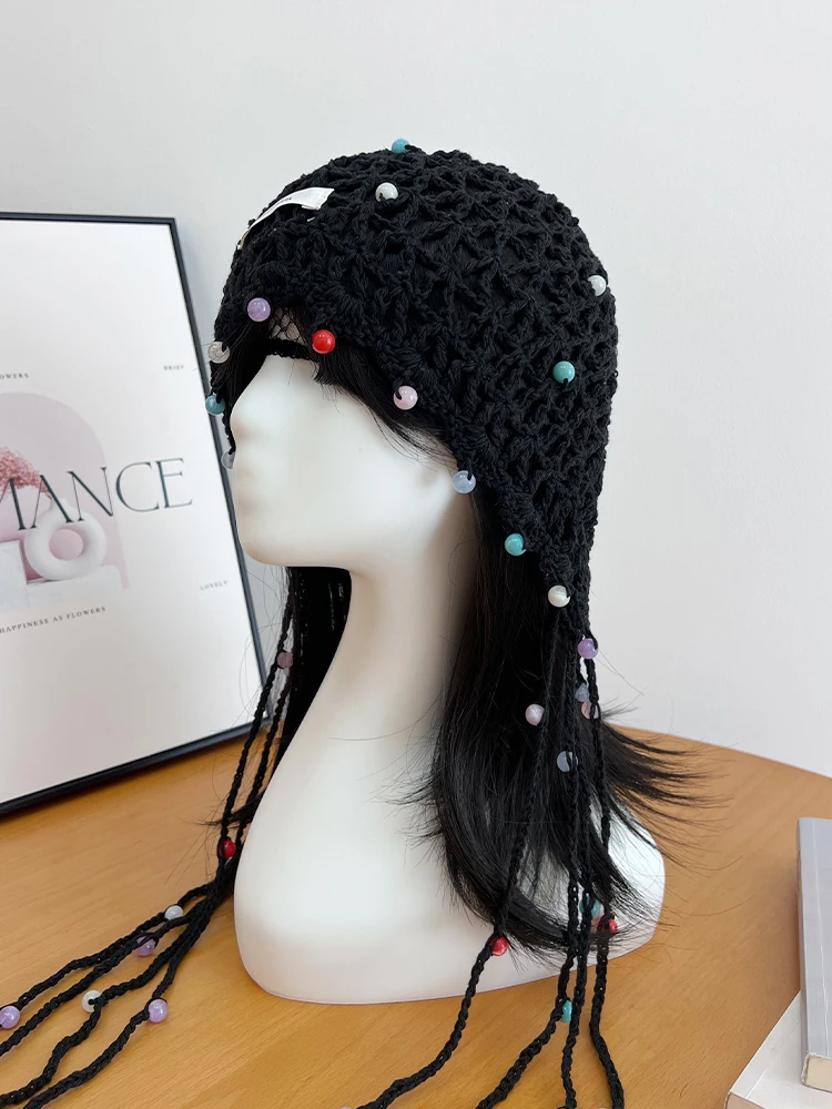 Богемная тканая сумка ручной работы шляпа на голову женская отпускная полая