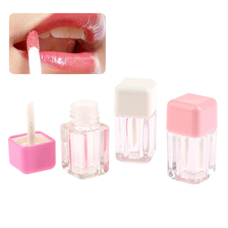 

Многоразовые бутылки из АБС-пластика, мини-основатель, трубка с глазурью для губ, пустая трубка для блеска для губ, 4 мл, семейная бутылка, косметический образец, контейнер