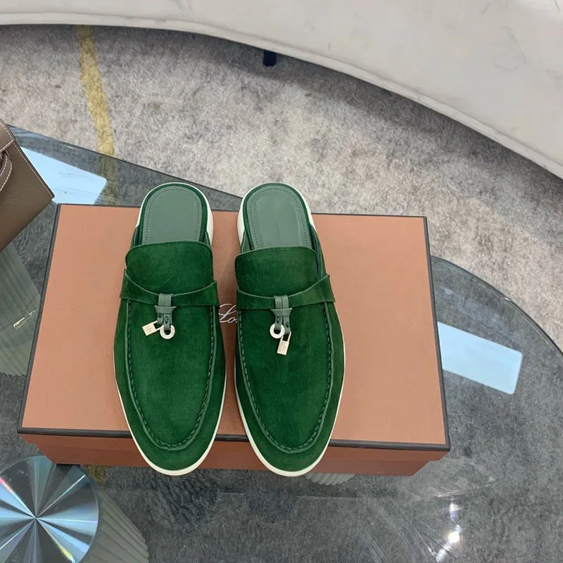 Italy Flats Loafers Shoes for Women 2023 Designer Luxury Mules,Brand Mocasines Flat Slippers Walking Trendy Female Large Size