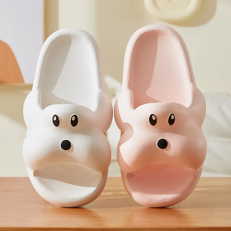 Novetly Cute Puppy Women Slippers Soft Non-Slip Sandals Indoor Bathroom Couple Men Slides Fashion Leisure Woman Shoes 2023 New