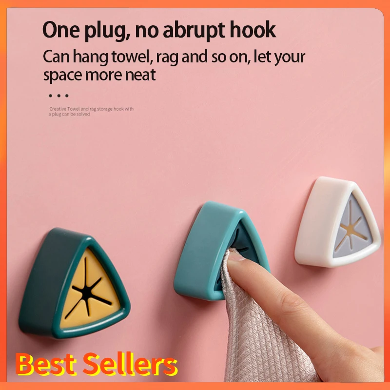 

Vacclo Towel Holder Sucker Wall Window Bathroom Tool Convenient Kitchen Storage Hooks Washing Cloth Hanger Rack Rag Organizer