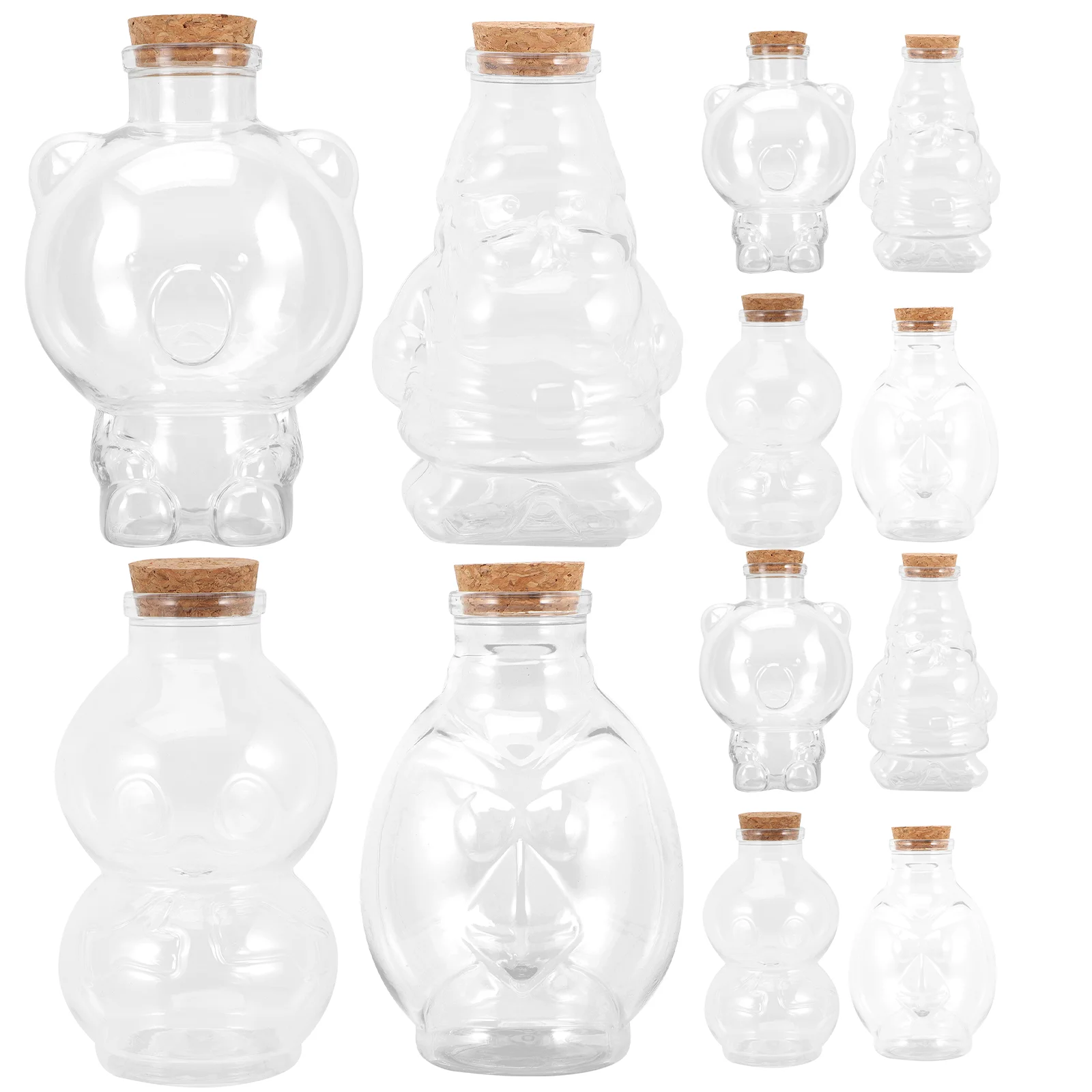 

12pcs Party Treats Bottle Candy Container Cookie Jar Cartoon Candy Jars Candy Storage Jars Candy Storage Bottles