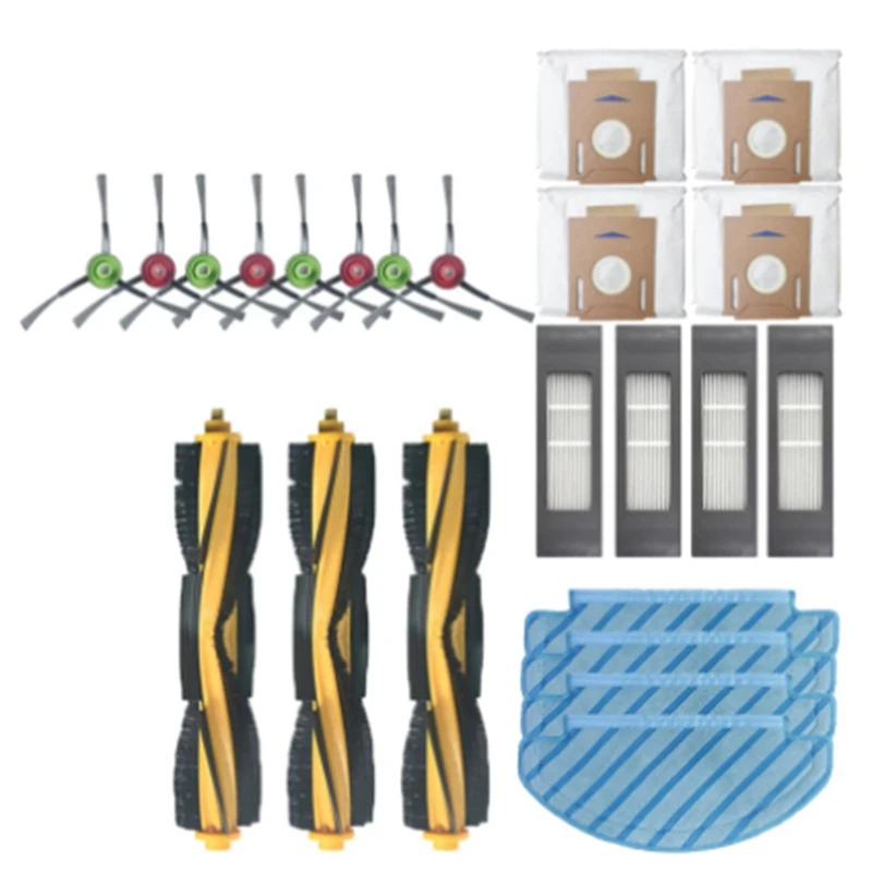 

Аксессуары для подметальной уборки Ecovac Ozmo T8 T9, боковая щетка, роликовая щетка, моющаяся, с фильтром, 23 шт.