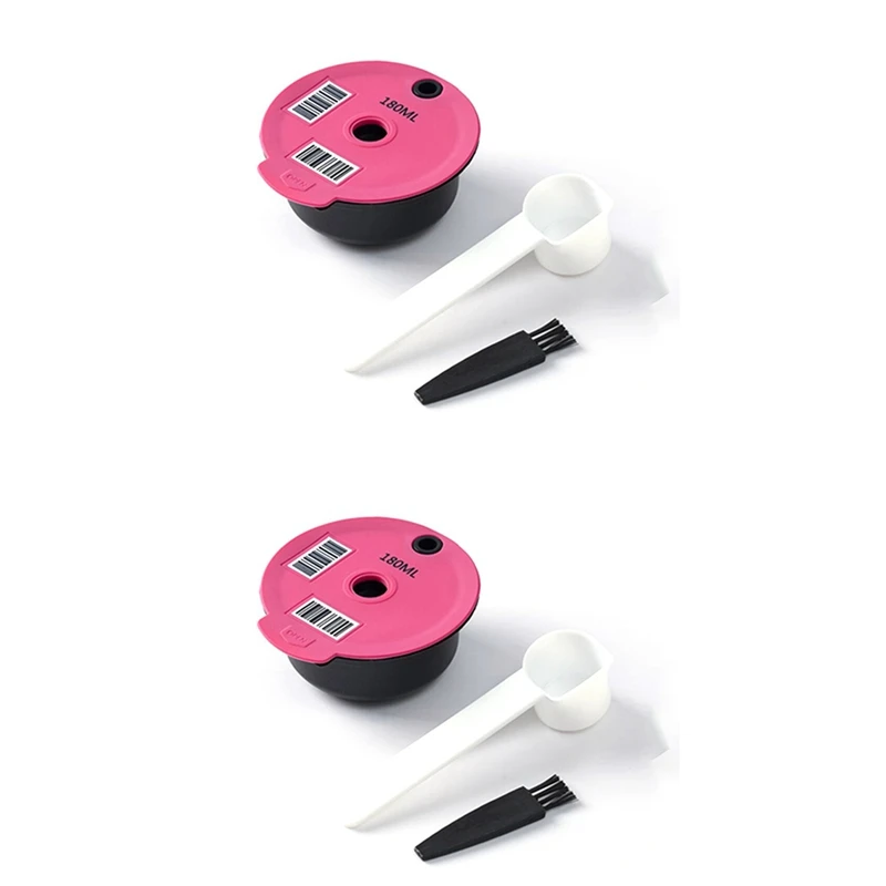 

2PCS Refillable Coffee Capsule Pod for Bosch Tassimo Stainless Steel Mesh Refillable Reusable Coffee Filter Cups