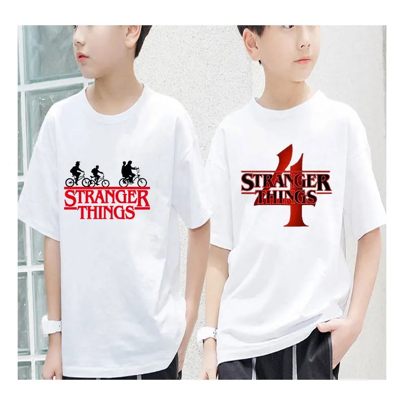 

Stranger Things-Fashion T-shirts For Boys and Girls, The Latest Summer 2022 Round Neck Children's Clothes,Sports Shirt For Teen
