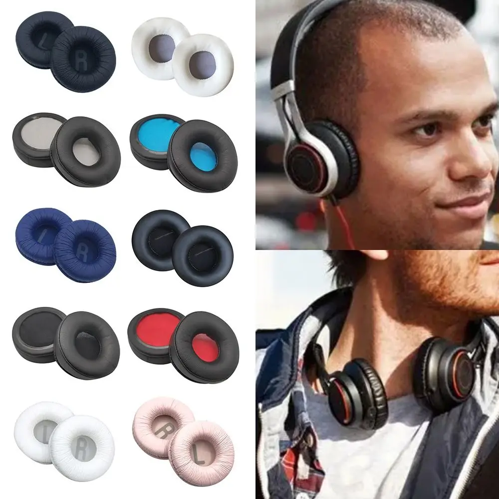 

1Pair Replacement Earpads Cushion for Jabra Revo MOVE Wireless Headset Headphones Leather Earmuff Ear Cover Earcups