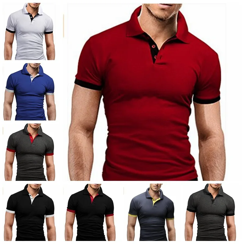 

NO.2 A1489 Fashion Concise Men's Shirt Casual Slim Fit Short Sleeve T Shirt Top Mens T Shirts New Summer poleras hombre camiseta