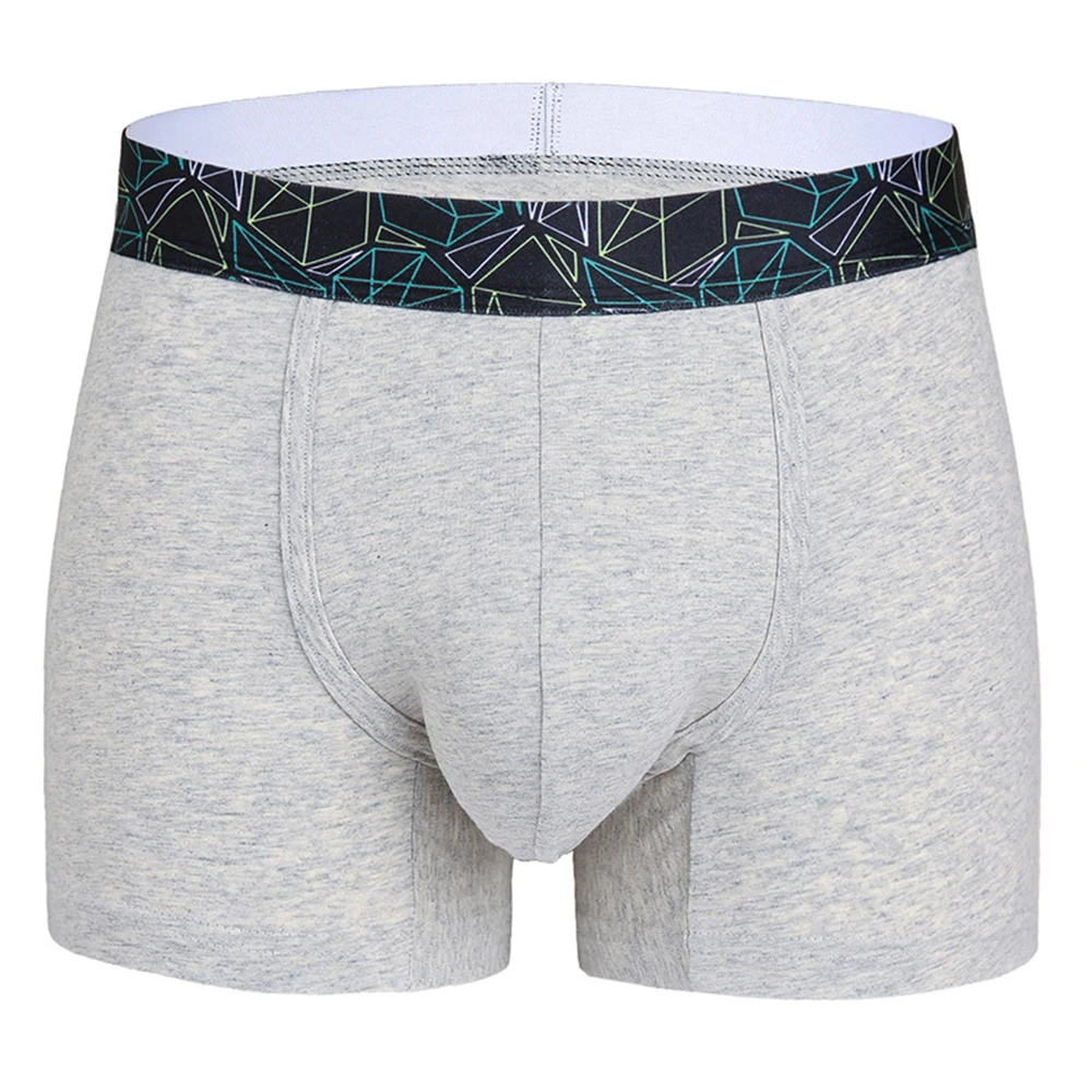 

Men's Pure Cotton Boxers Briefs Multicolor Breathable Skin-Friendly Underwear Roomy 3D Pouch Comfortable Underpant Tagless Panty