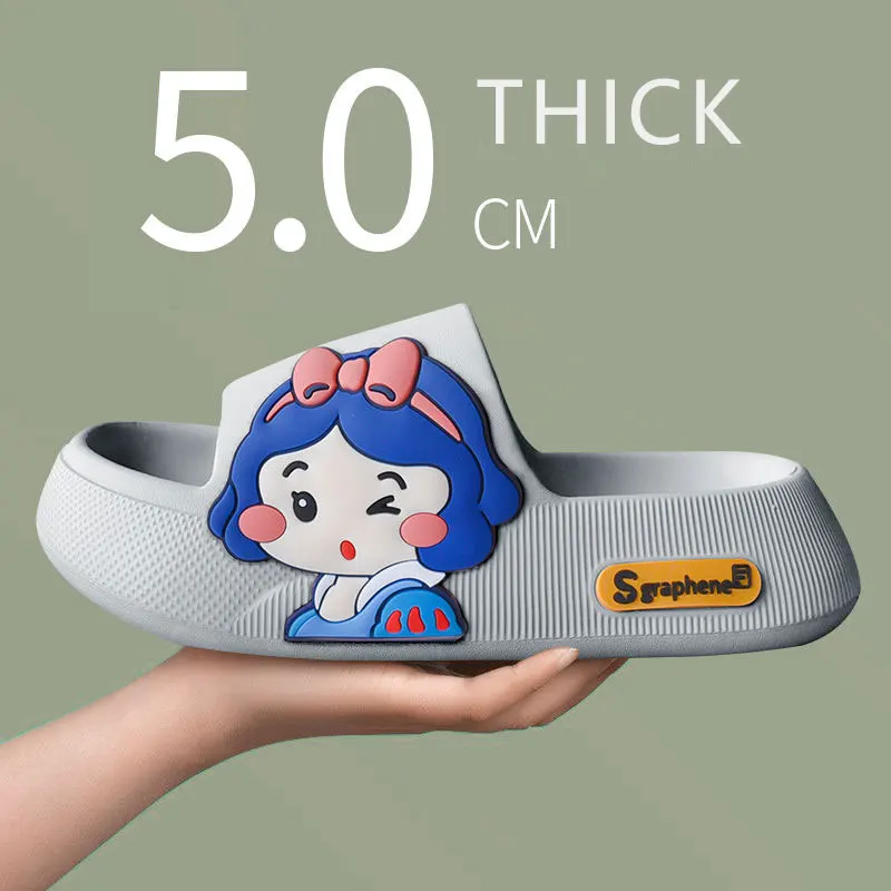 Шлепанцы Mo Dou мужские и женские мягкие сандалии на толстой подошве с наклейками