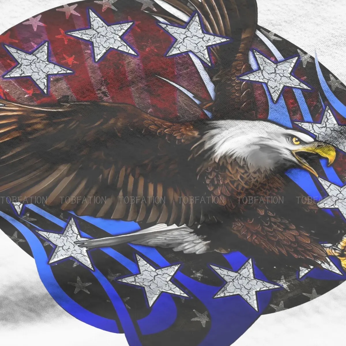 Новейшие футболки с пентаграммой американский флаг символ страны Мужская