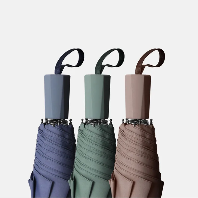 8 Rib Mini Umbrella UV Protection Sunshade Rain Windproof Lightweight Folding Portable Ladies Men Children |