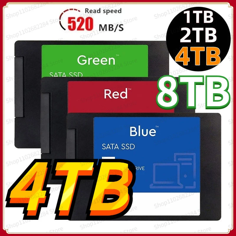 

Original Portable 8TB SSD 2.5Inch 4TB Sata III Hard Drive For Laptop Micro Computer Desktop 2TB Internal Solid State Hard Disk