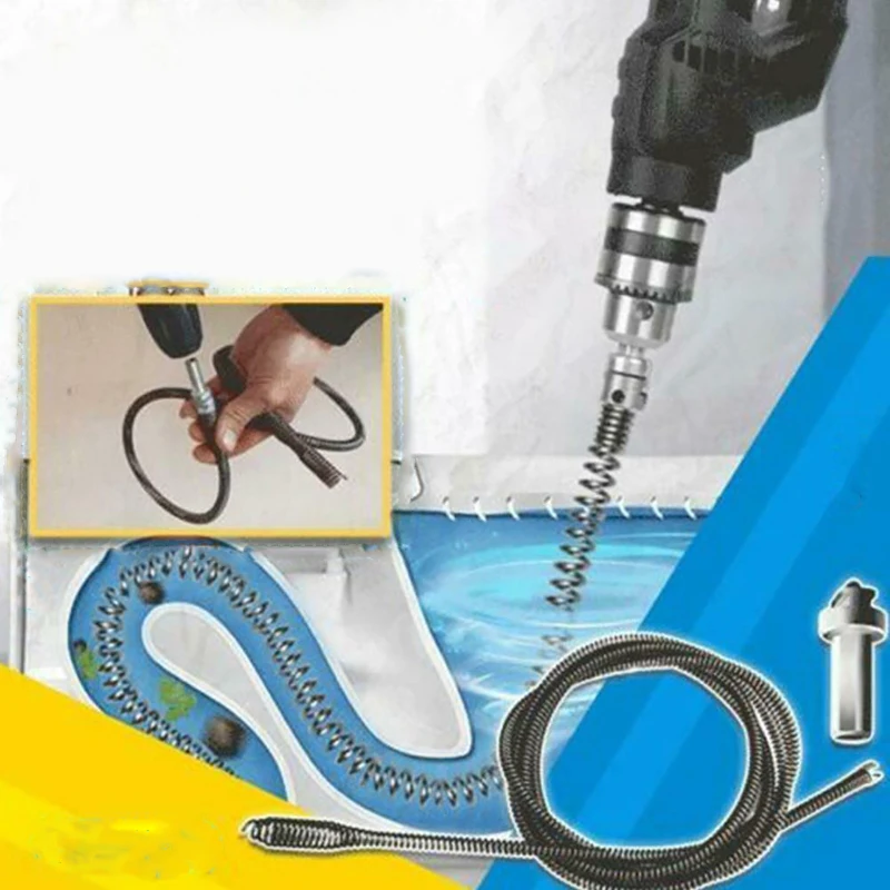 

Набор инструментов для дноуглубления труб, устройство для дноуглубления труб, устройство для очистки канализации, туалета, кухонного слива, инструменты для удаления засора труб