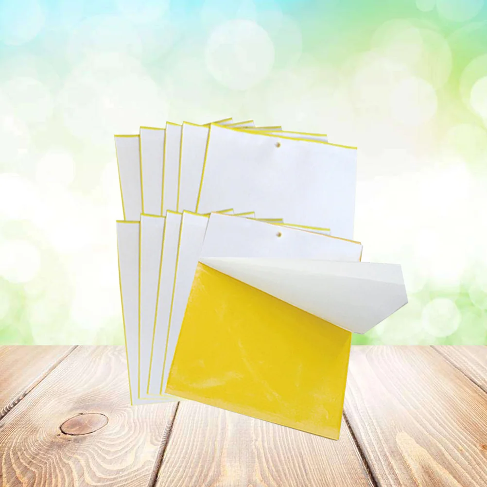 

Yellow Sticky Traps Fly Bug Glue Catcher Traps Attract Pest Traps Catching Board Yellow Board