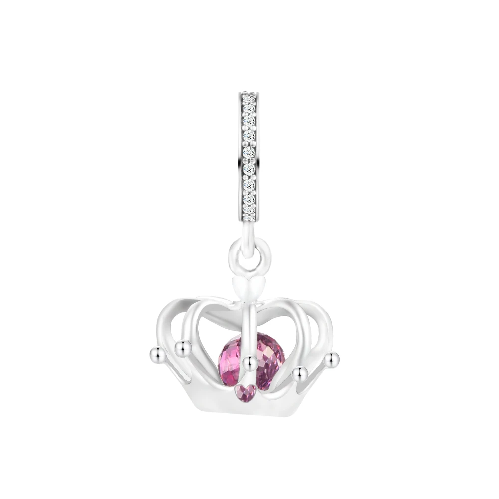 

Fits Pandora Bracelets Regal Crown Dangle Charm Original 925 Sterling Silver Beads for Jewelry Women
