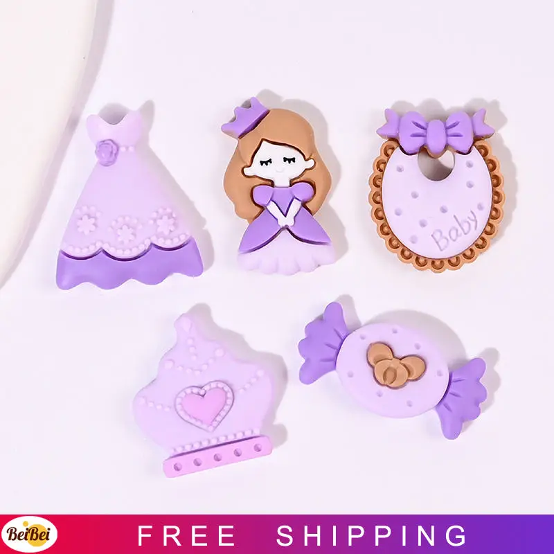 

100 шт. кавайная мультяшная фиолетовая принцесса ангел девушка с плоским основанием Смола Сделай Сам Скрапбукинг Кабошоны Украшение для вол...