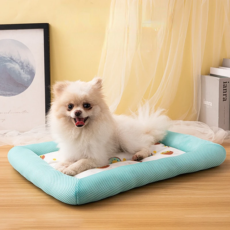 

Summer Pet Cooling Kennel Mesh Breathable Deep Sleep Nests for Dogs and Cats Non-slip Bottom Design Dogs Mat Pets Sleeping Bed