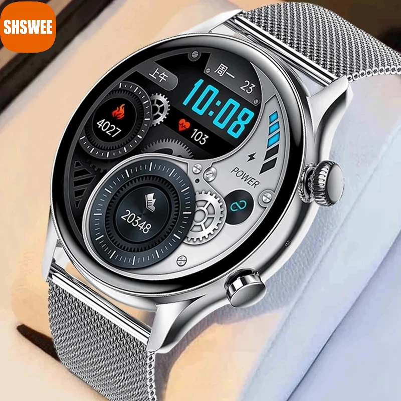 

For Samsung Apple Xiaomi Huawei NFC Smart Watch Wome Men HD Pixel Display Always Show Time Bluetooth Call Smartwatch Ladies+Box