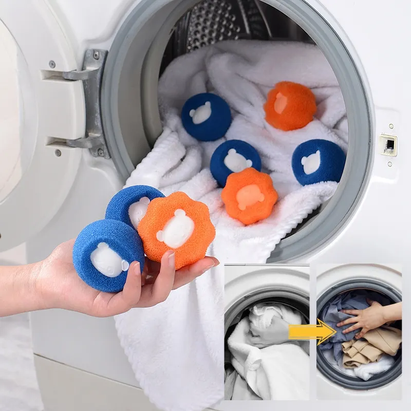 

Magic Laundry Ball Anti-Winding Panda Washing Machine Sticky Hair Cleaning Tool Set Remove Hair Removal Cleaning Ball Household