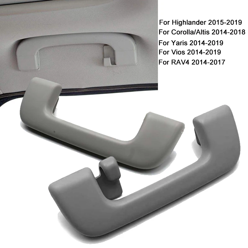 

1pc Car Inner Roof Safety Handle Ceiling Armrest Handrail Roof Pull Handle for Toyota Corolla Camry Yaris Vios Highlander RAV4