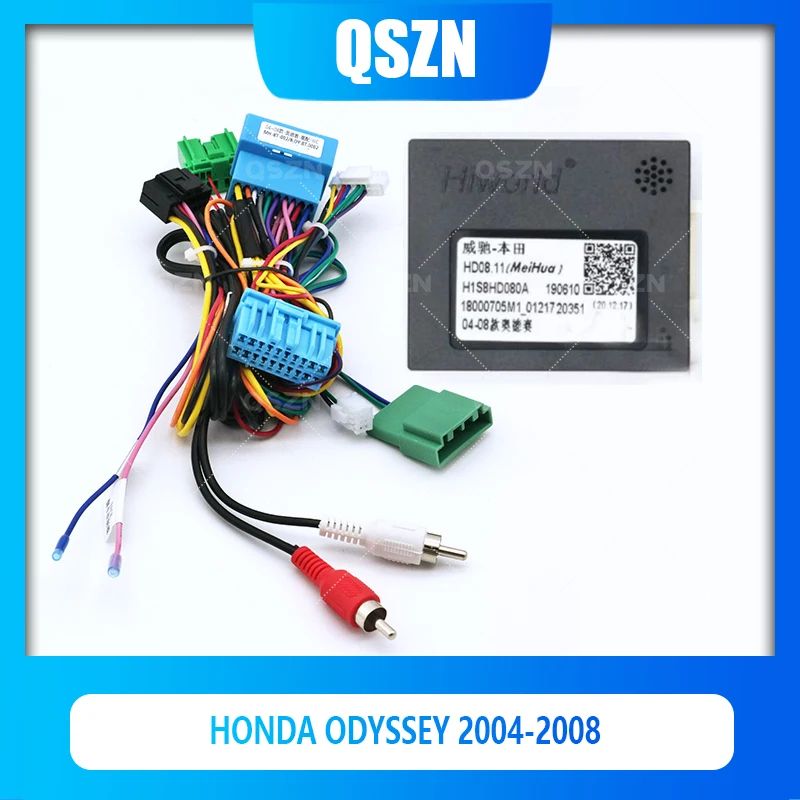 

QSZN Android DVD Canbus Box For HONDA ODYSSEY 2004-2008 Harness Wiring Cables Car Radio stereo Power cables