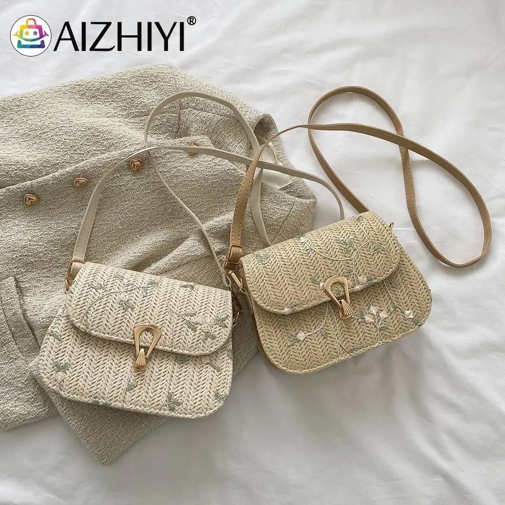 

Vintage Woman Summer Handbag Fashion Straw Woven Bag for Women Daily Holiday Birthday Gifts Traveling Shopping