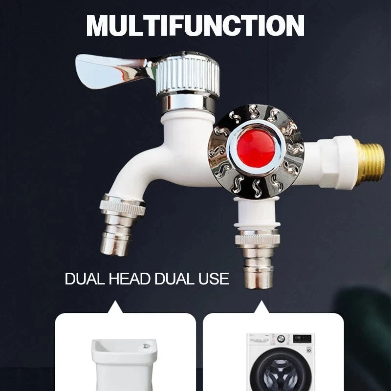 

Multi-function Faucet Kitchen Sink Faucet Double Water Outlet Dual Control Faucet For Kitchen Garden Dropship