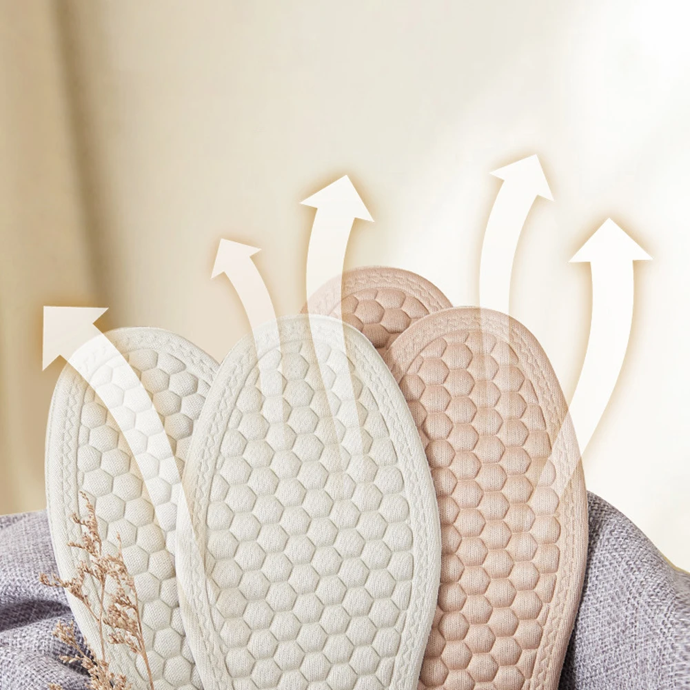 Sponge Massage Insoles For Shoes Comfortable Breathable Sweat Absorbing Deodorant Shock Absorption Men's Women's Shoe Pads