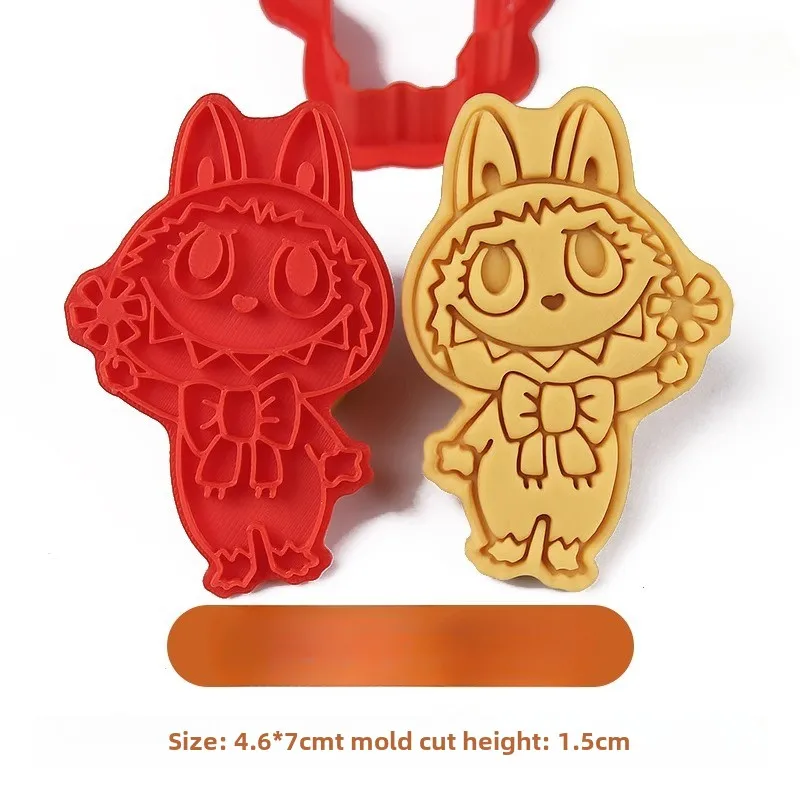 LABUBU резак для печенья аниме 3D прессованная форма кондитерские изделия штамп