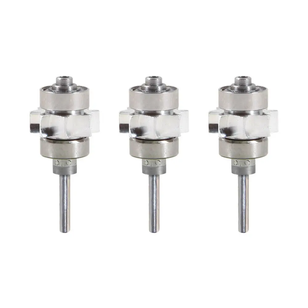 3PCS Dental Cartridge Turbine Rotor for Yabangbang Rainbow High Speed Handpiece 4/2 Hole