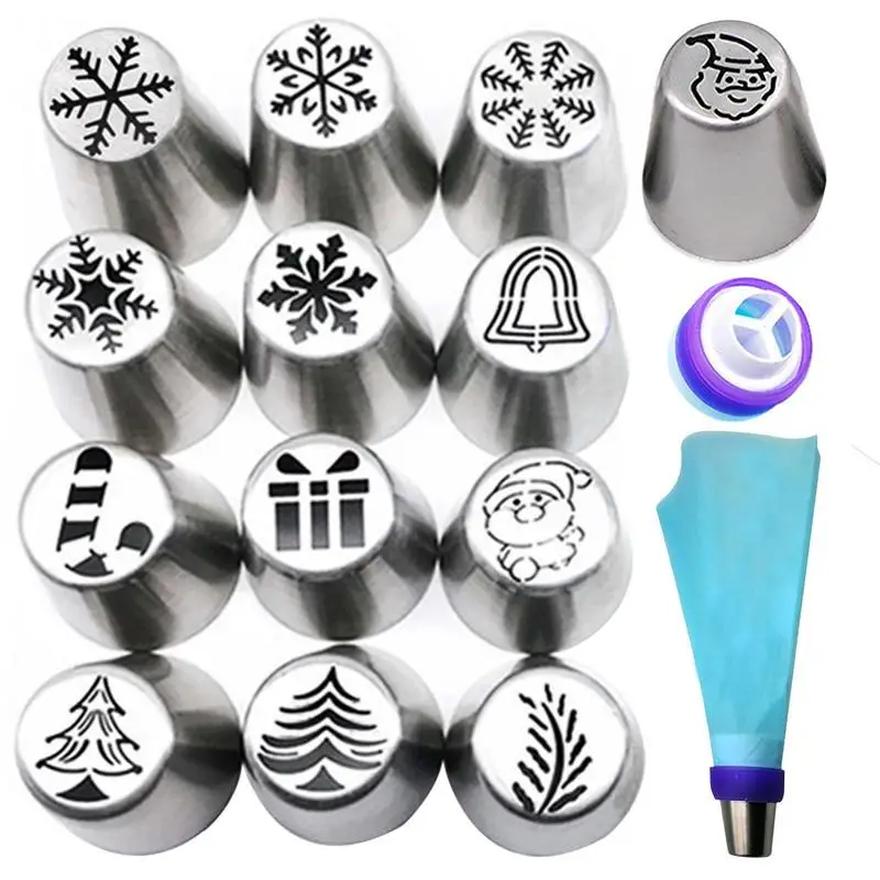 

Christmas Baking Tips Kitchen Cake Piping Nozzles Baking Supplies With Nozzle Changers Baking Cupcake Birthday Party Nozzles For