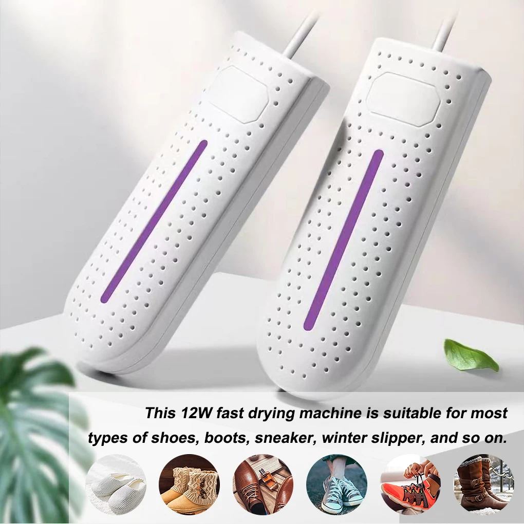 

220V US Plug Winter Shoes Dryer Sneakers Dehumidify Device 360 Degrees Cycle Heating Boots Heater Warmer Constant Temperature