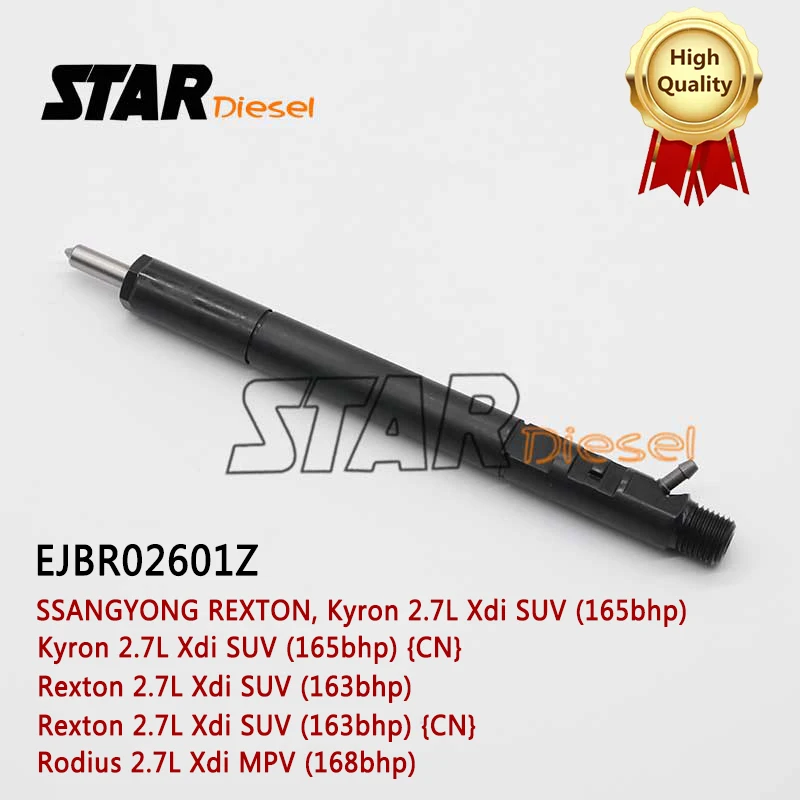 

EJBR02601Z EJB R02601Z Fuel Diesel Injector Nozzle EJBR0 2601Z A6650170121 6650170321 For SSANGYONG Kyron 2.7L Xdi SUV